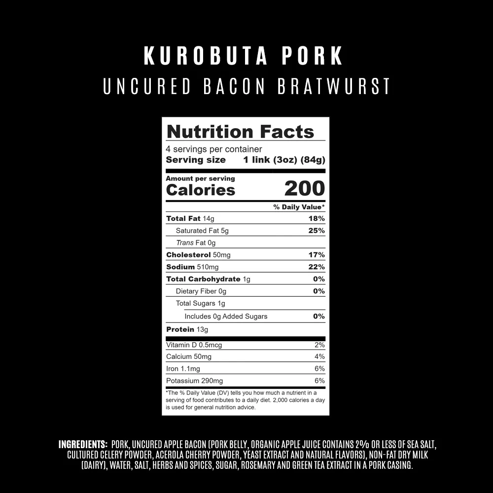 Uncured Bacon Bratwurst - Image 3